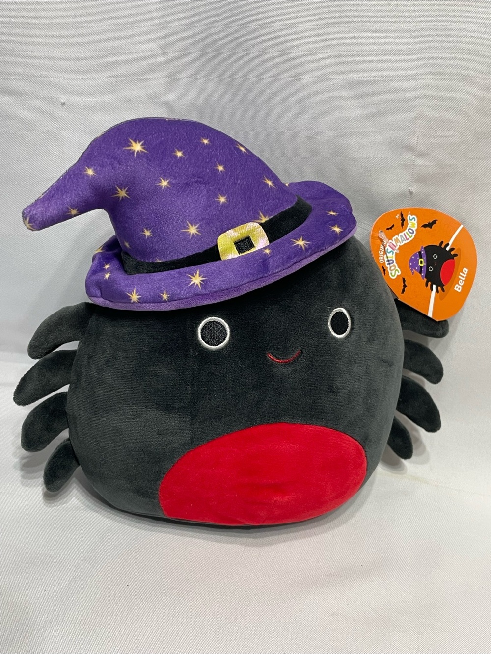 8” Squishmallows Bella the Spider Witch Halloween Plush NWT